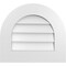 Ekena Millwork Round Top Surface Mount PVC Gable Vent: Non-Functional, w/ 3-1/2"W x 1"P Standard Frame, 20"W x 18"H GVPRT20X1801SN - alternate 1